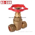 PEX PIPE BRASS GATE VALVE مع اتصال